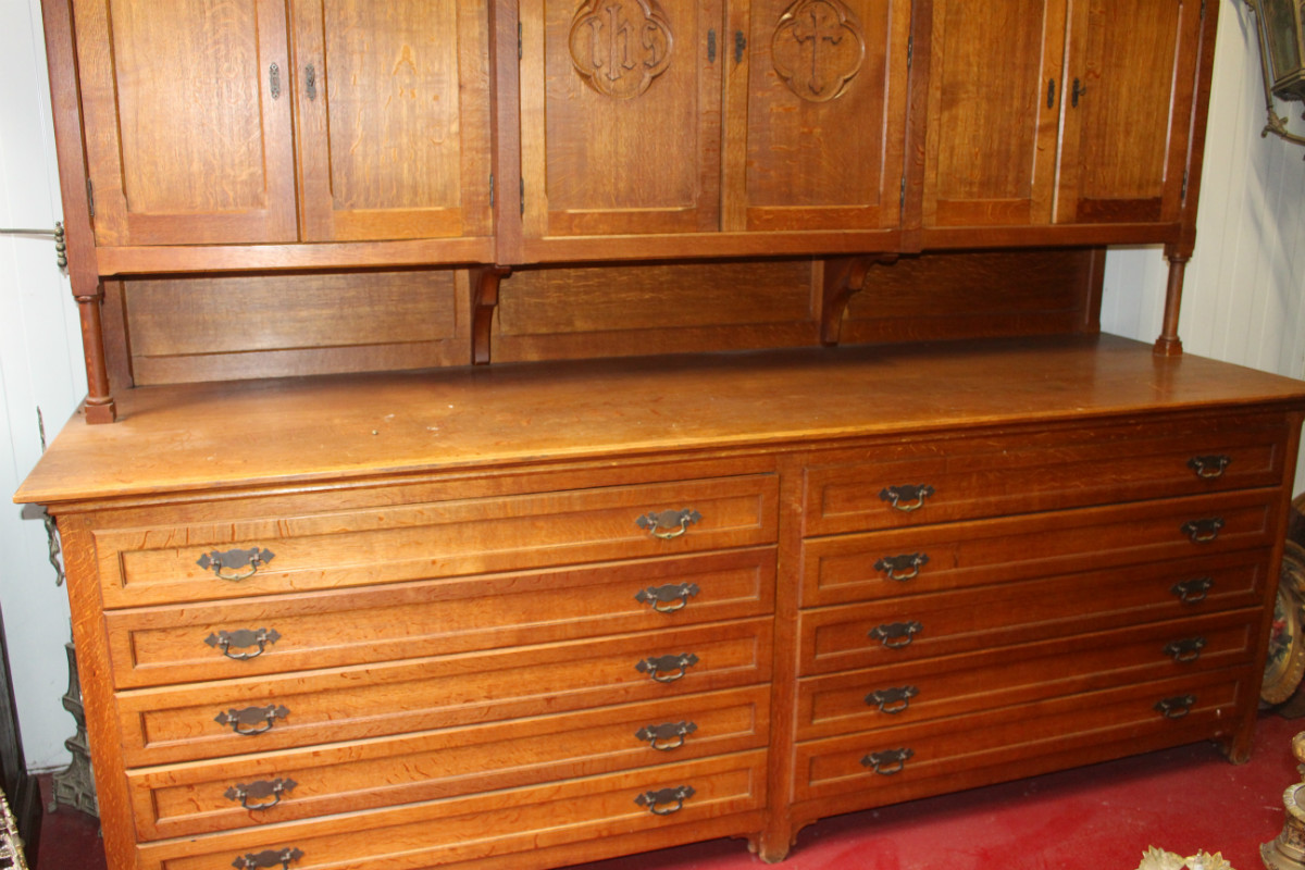 1  Sacristy Credens Cabinet