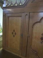 Sacristy Credens Cabinet en wood oak, Belgium 20th century