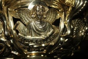 Sanctuary Lamp en Brass - bronze, England 19th century