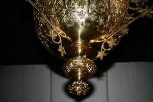 Sanctuary Lamp en Brass / Bronze, FRANCE 19 th century