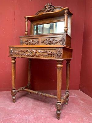 Secretaire en Walnut wood , France 19th century ( anno 1875 )