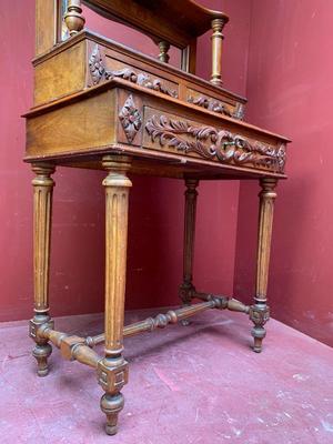 Secretaire en Walnut wood , France 19th century ( anno 1875 )