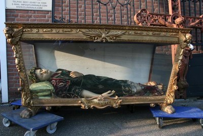 Shrine  With  Relics  And  The  Wax  Body  Of  St. Herculanus  Of  Porto  Near  Rome