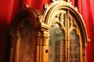 Small Cabinet en walnut wood, France 19th century