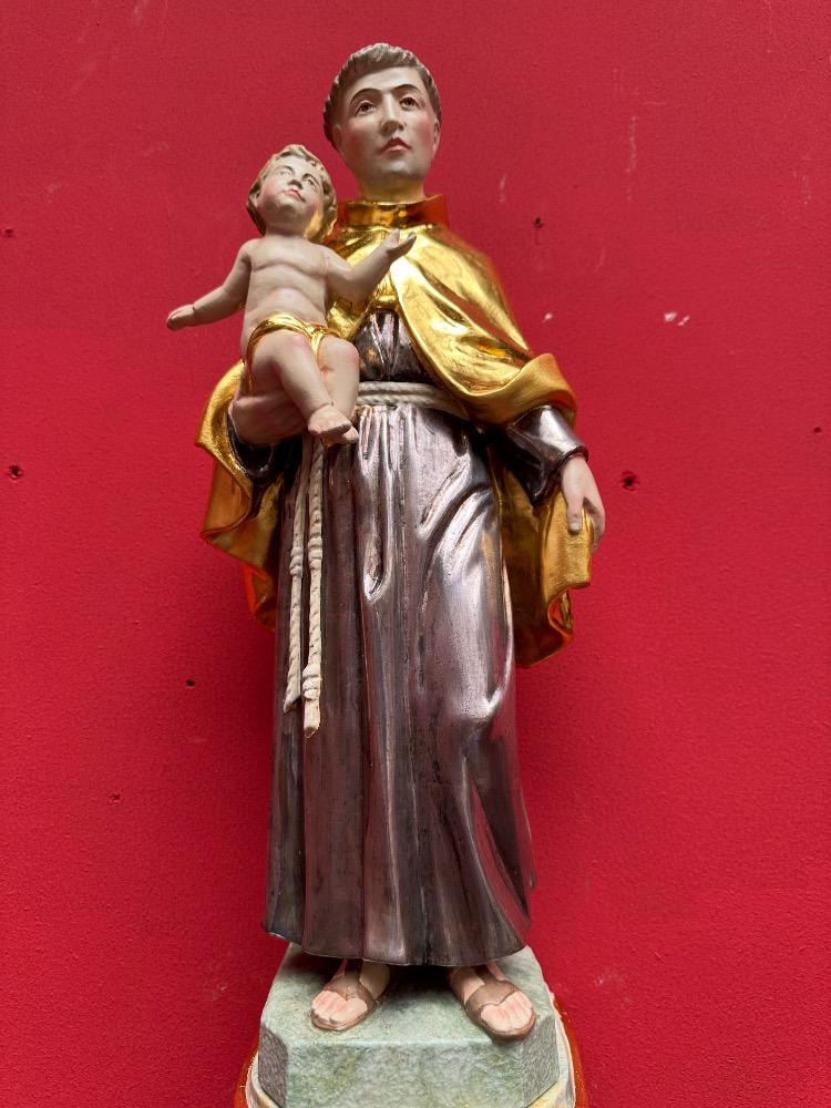 1  St. Anthony Of Padua Sculpture With Hanging Pedestal