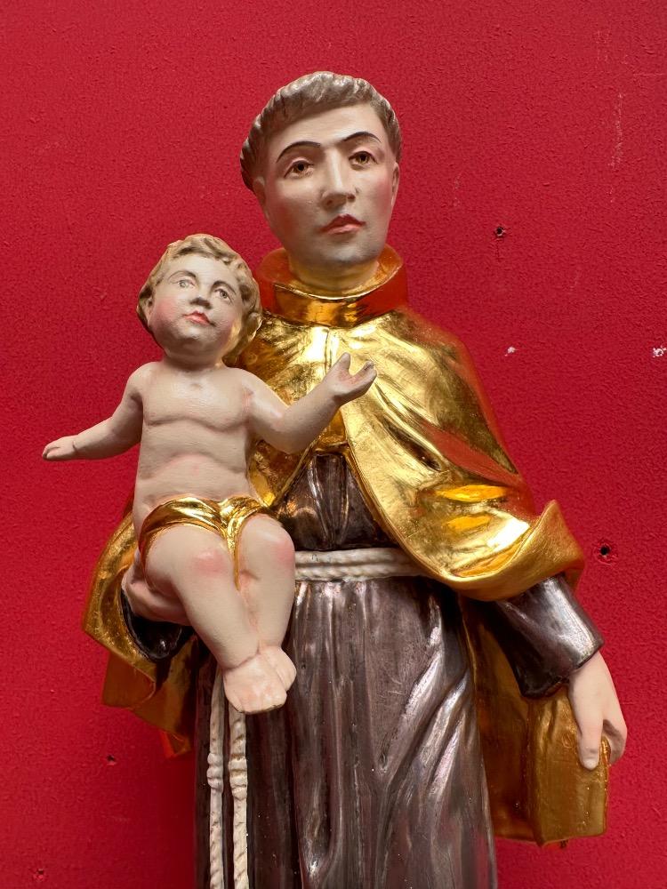 1  St. Anthony Of Padua Sculpture With Hanging Pedestal
