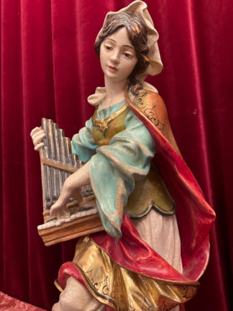 1  St. Cecilia Sculpture