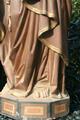 St. Clara Statue en Terra-Cotta polychrome, France 19th century