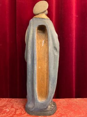 St. Elisabeth Of Hungary en Carved Wood , Southern Germany 20th century