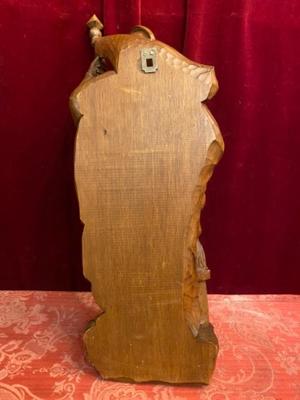 St. Florian Statue en Carved Wood , Southern Germany 20th century