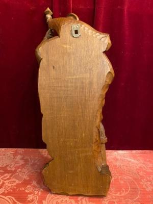 St. Florian Statue en Carved Wood , Southern Germany 20th century