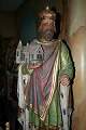 St. Henricus Statue en plaster polychrome, France 19th century