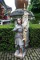 St. Jeanne D Arc Statue en plaster polychrome, France 19th century