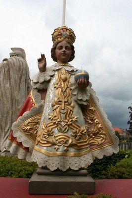 St. Jesus Of Praque Statue en PLASTER, FRANCE 19TH CENTURY