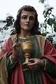 St. John Statue en wood polychrome, France 19th century