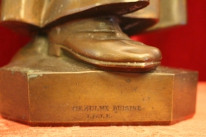 St. John Vianny Statue. Weight 18.25 Kgs. en Full Bronze, France 1905