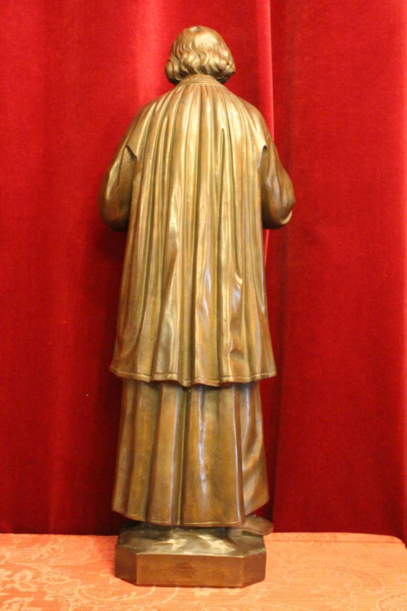 1  St. John Vianny Statue. Weight 18.25 Kgs.