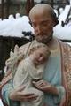 St. Joseph Statue en plaster polychrome, France 19th century