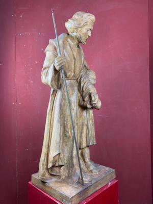 St. Joseph Statue  en Plaster polychrome, Netherlands  20 th century