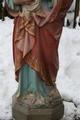 St. Joseph Statue en plaster polychrome, France 19th century