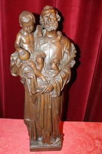 St. Joseph Statue. Bronze Weight: 21 Kgs ! Dutch 19th century