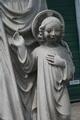 St. Joseph Statue More Than Life Size en Handcarved sandstone, Belgium 19th century