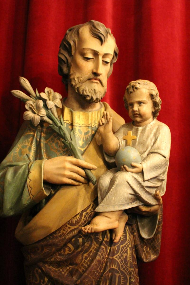 1  St. Joseph Statue With Child