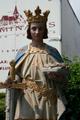 St. Louis Statue en Terra-Cotta polychrome, France 19th century