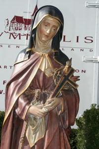 St. Margareta Of Cortona Statue en Terra-Cotta, France 19th century