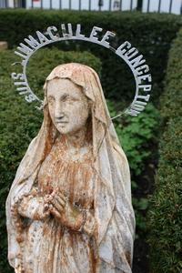 St. Mary Lourdes Statue en Cast - Iron, France 20th century / 1915