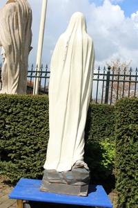 St. Mary Lourdes Statue en CAST IRON, France 19th century