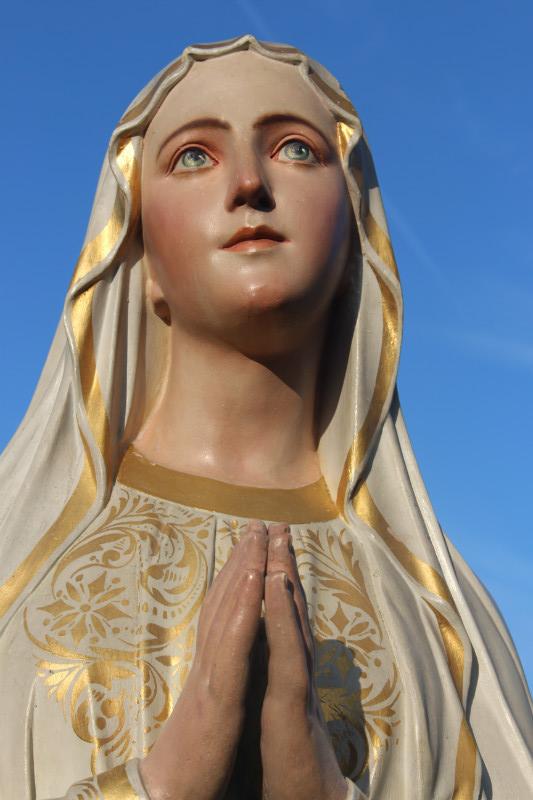1  St. Mary Lourdes Statue Signed: Henri Gerard
