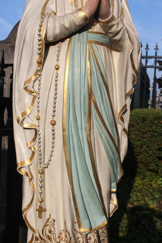 1  St. Mary Lourdes Statue Signed: Henri Gerard