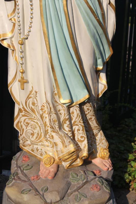 1  St. Mary Lourdes Statue Signed: Henri Gerard