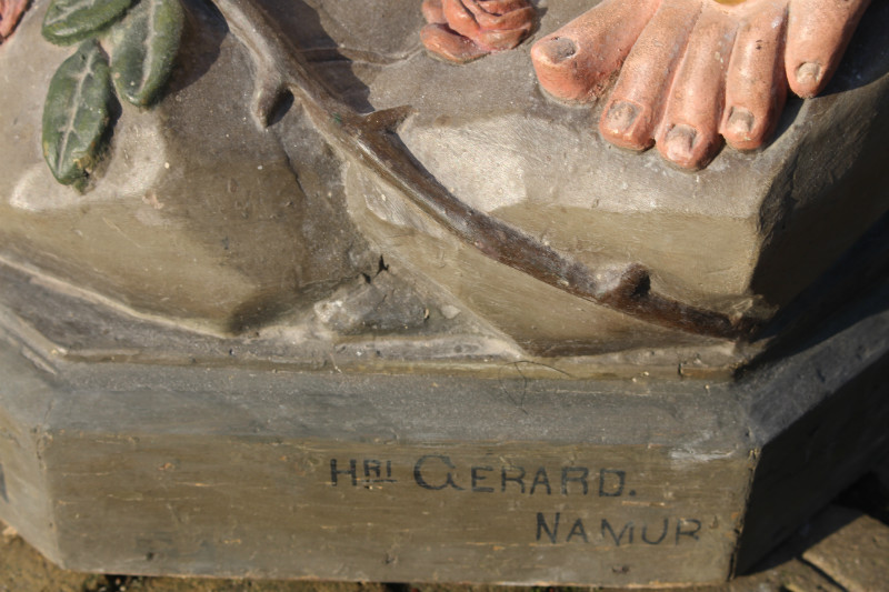 1  St. Mary Lourdes Statue Signed: Henri Gerard