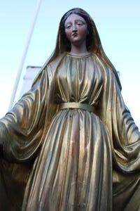 St. Mary Statue en wood polychrome / Gilt, France 18 th century