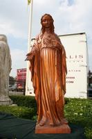 St. Mary Statue en wood oak, Dutch 19 th century