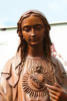 St. Mary Statue en wood oak, Dutch 19 th century