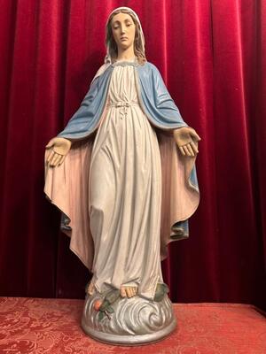 St. Mary Statue  en Hand - Carved Wood , Belgium  19 th century ( Anno 1865 )