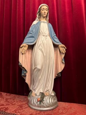 St. Mary Statue  en Hand - Carved Wood , Belgium  19 th century ( Anno 1865 )