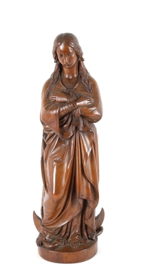 St. Mary Statue  en Wood, Southern Germany 20th century