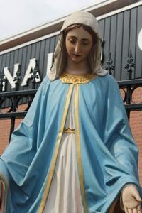 St. Mary Statue en plaster polychrome, Belgium 19th century