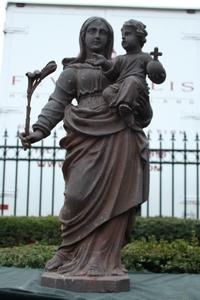 St. Mary Statue en CAST IRON, France 19th century