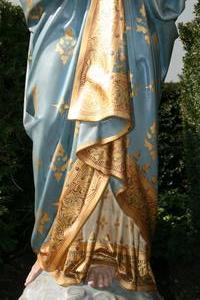 St. Mary Statue en Terra-Cotta, France 19th century