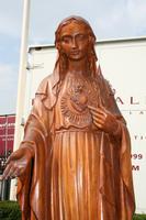 St. Mary Statue en wood oak, Dutch 19 th century