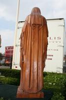 St. Mary Statue en wood oak, Dutch 19 th century