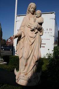 St. Mary Statue en Wood, Dutch 19th century