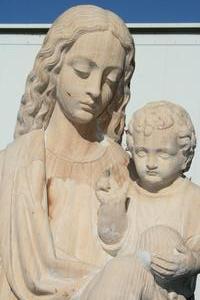 St. Mary Statue en Wood, Dutch 19th century