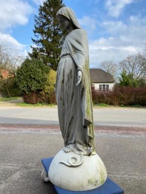 St. Mary Suitable For Outdoor ! en Cast - Iron, France 19th century