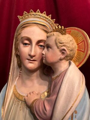 St. Mary With Child  en Plaster, Belgium  19 th century ( Anno 1890 )